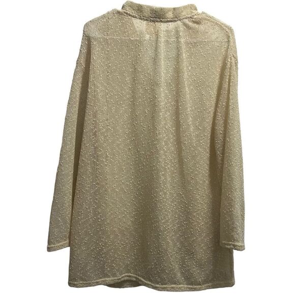 Women's Harper Knit Button Front Cream Cardigan Size Medium - Picture 3 of 4
